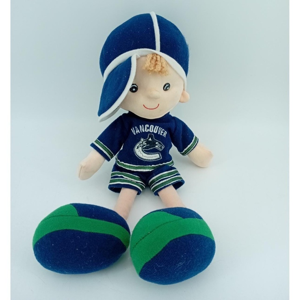 NHL Vancouver Canucks Fin‎ Mascot Plush Toy Kids Hockey Stuffed Animal VG